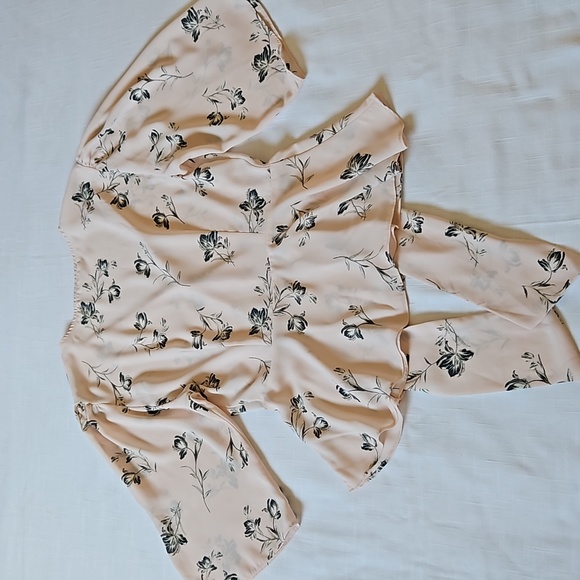 Wayf poplin floral top blouse size xsmall - Picture 12 of 16